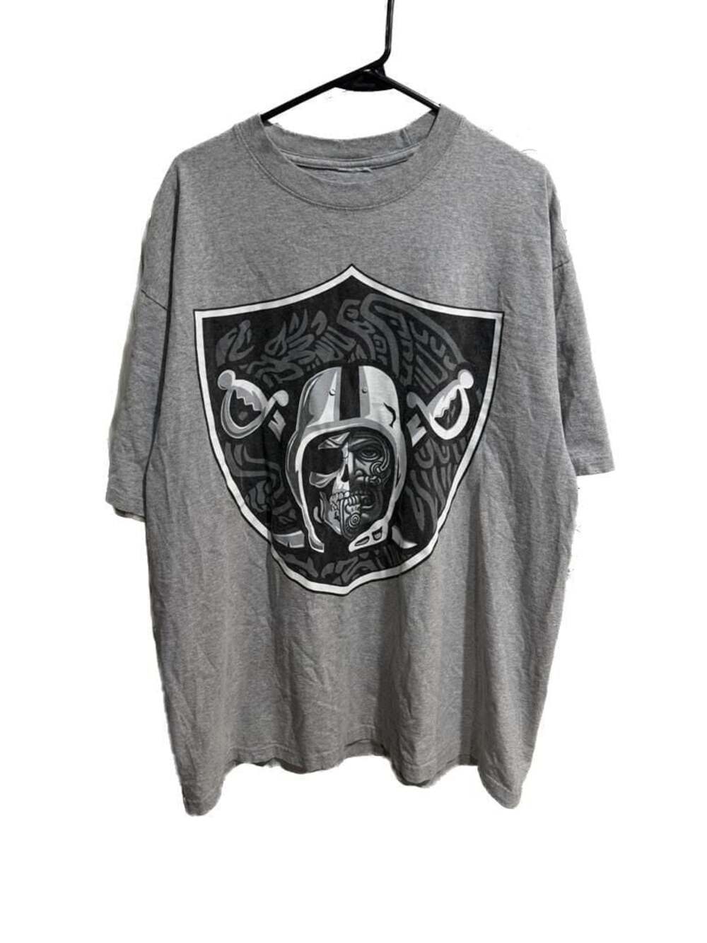 Las Vegas Raiders NFL Graphic T-Shirt Featuring Skeleton Raider Helmet Logo